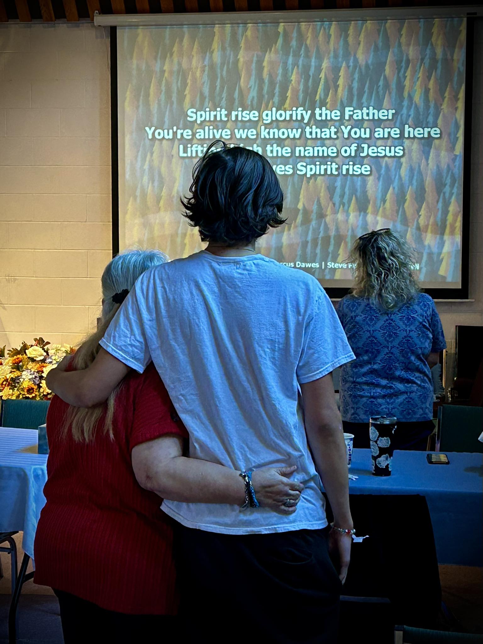 Members engaged in Bible study together